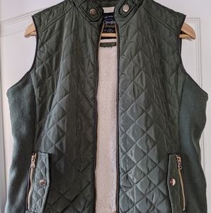 Cavalini Olive Quilted Vest